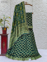 KcPc Rajasthani Beautiful Bandhej Gharchola LehengaKML