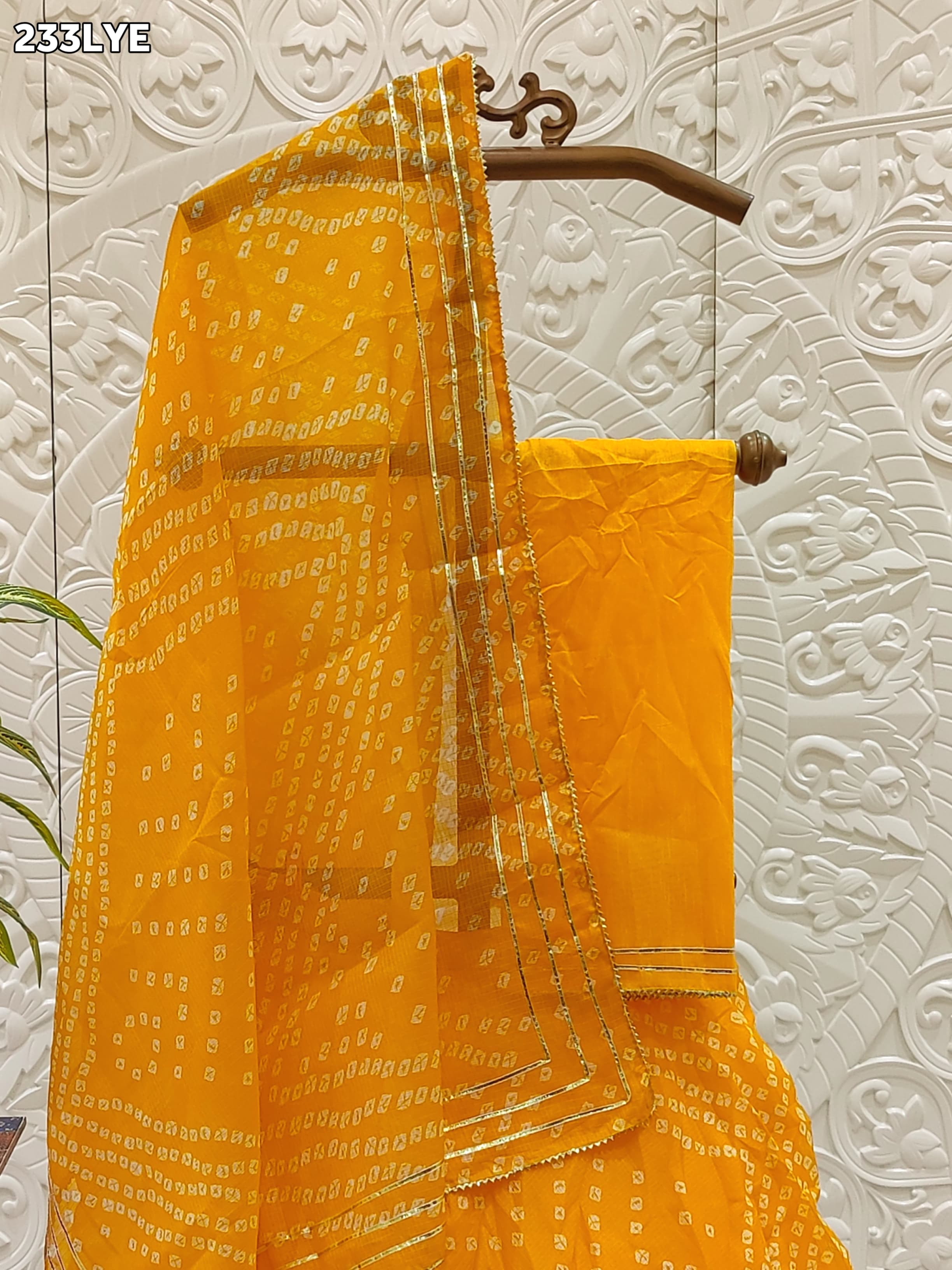 By Bandhani Lehenga With Traditional Wear