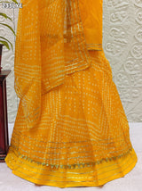 By Bandhani Lehenga With Traditional Wear