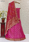 KcPc Beautiful Rajasthani Bandhej Gharchola LehengaKML
