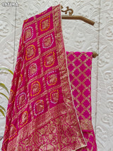 KcPc Beautiful Rajasthani Bandhej Gharchola LehengaKML