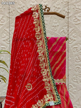 By Jaipuri Special LehengaWith Kota Doria Gotapatti Work