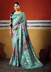 By Printed Saree With Casual Wear