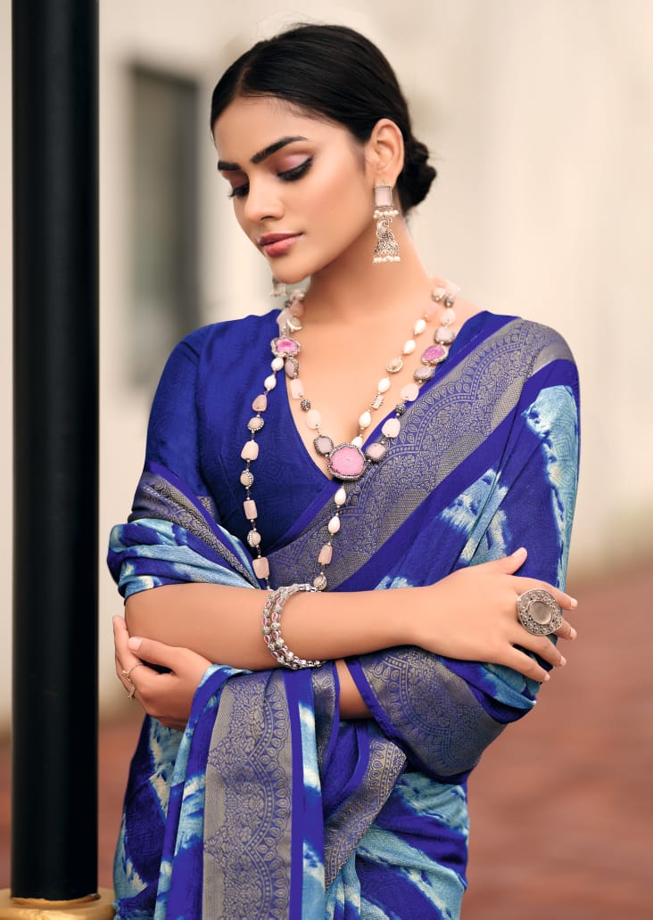 By Leheriya Saree With Casual wear
