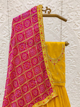 By Haldi Special Lehenga With Traditional Wear