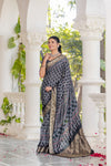 By Ajrakh Saree With Festive Wear