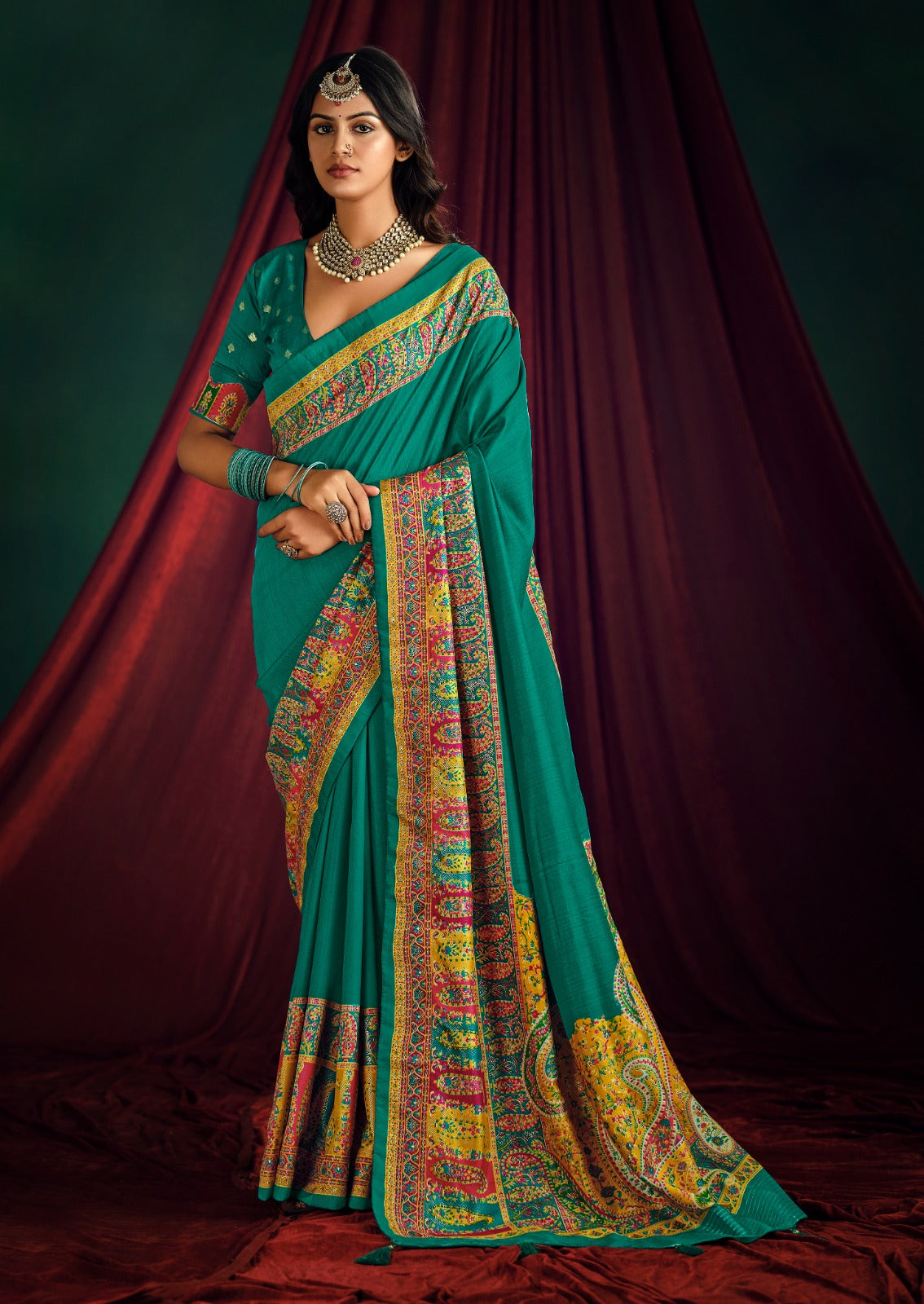 By Position PrintSaree