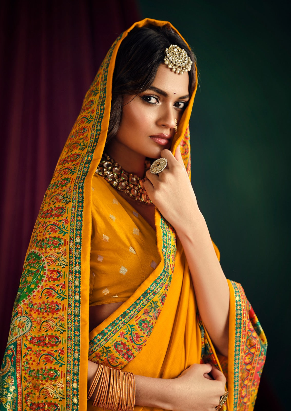 By Position PrintSaree
