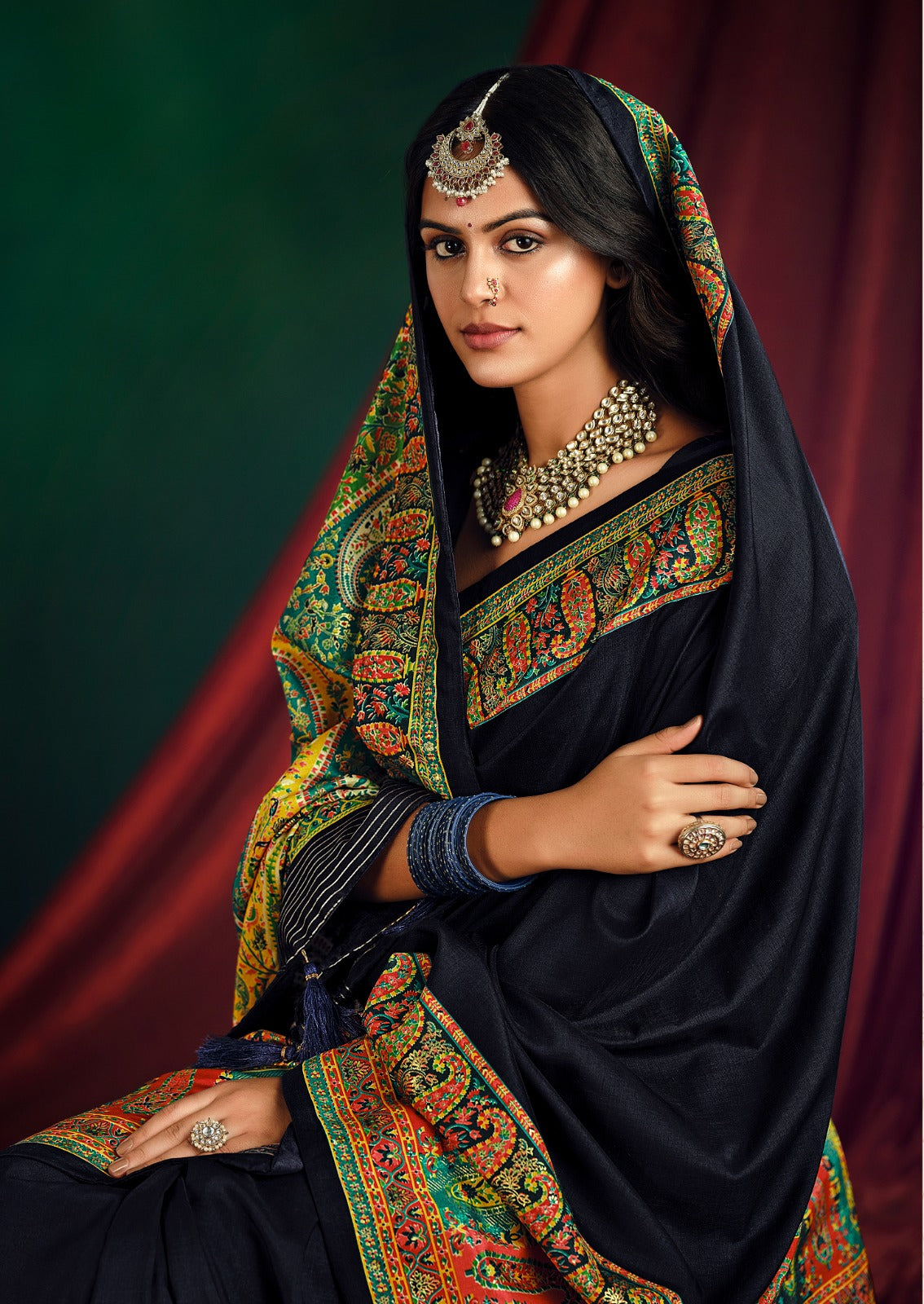By Position PrintSaree