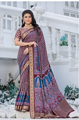 By Ajrakh Saree