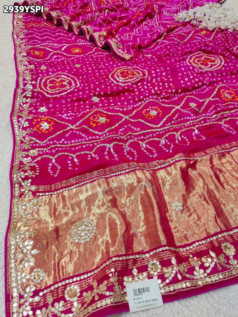 By BandhaniSaree With Traditional Wear