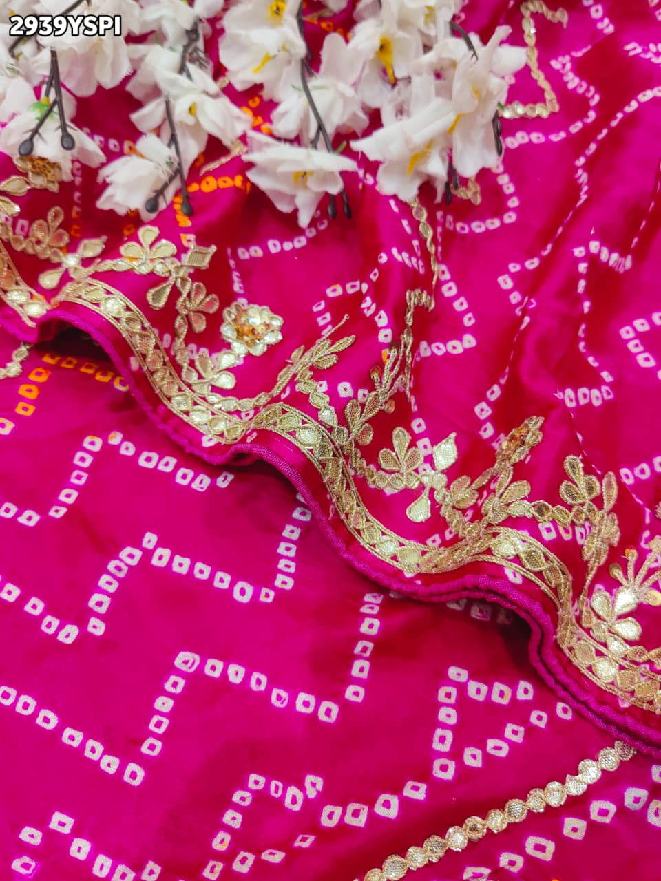 By BandhaniSaree With Traditional Wear
