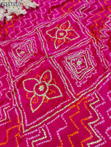 By BandhaniSaree With Traditional Wear