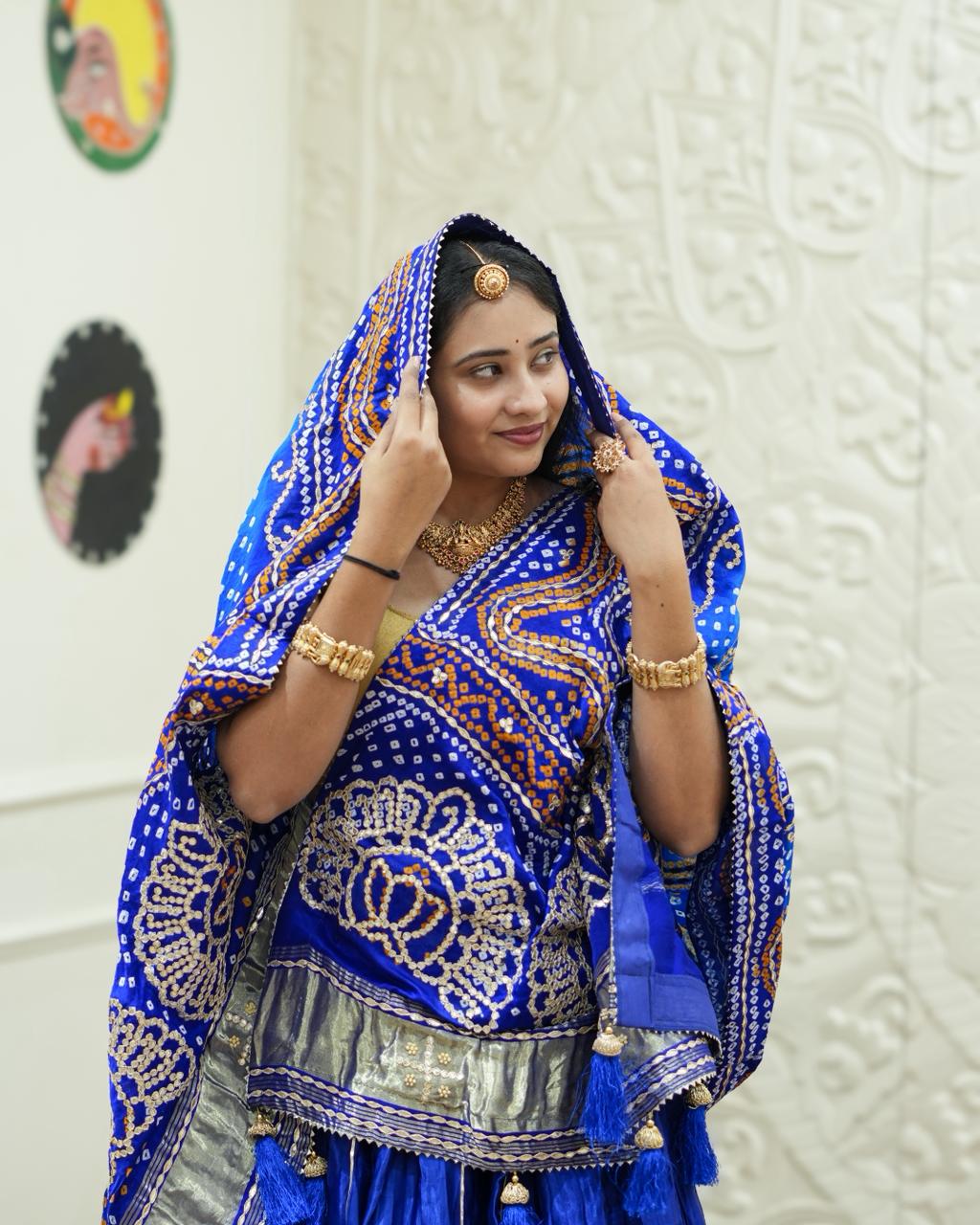 By Bandhani Lahenga With Traditional wear