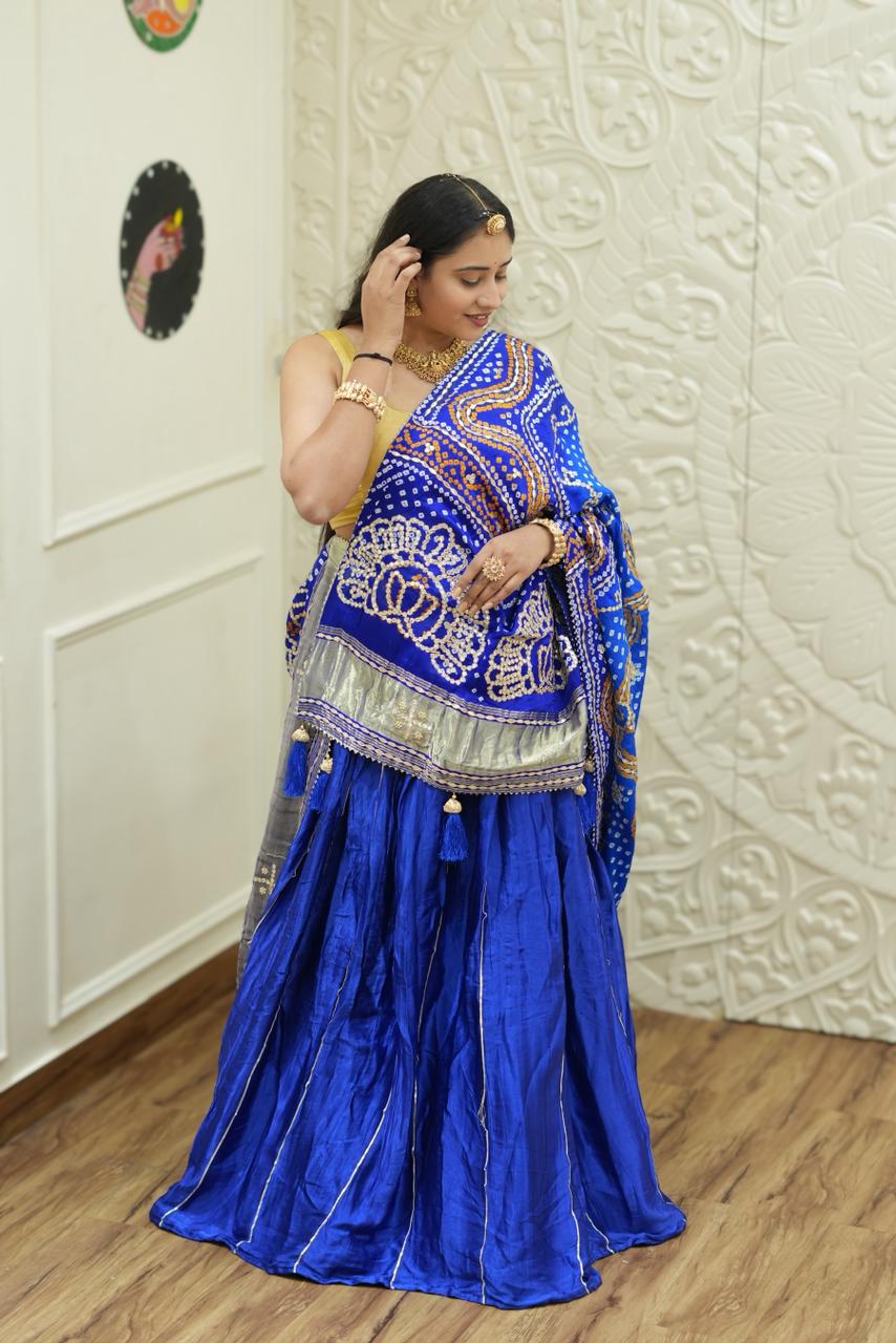 By Bandhani Lahenga With Traditional wear