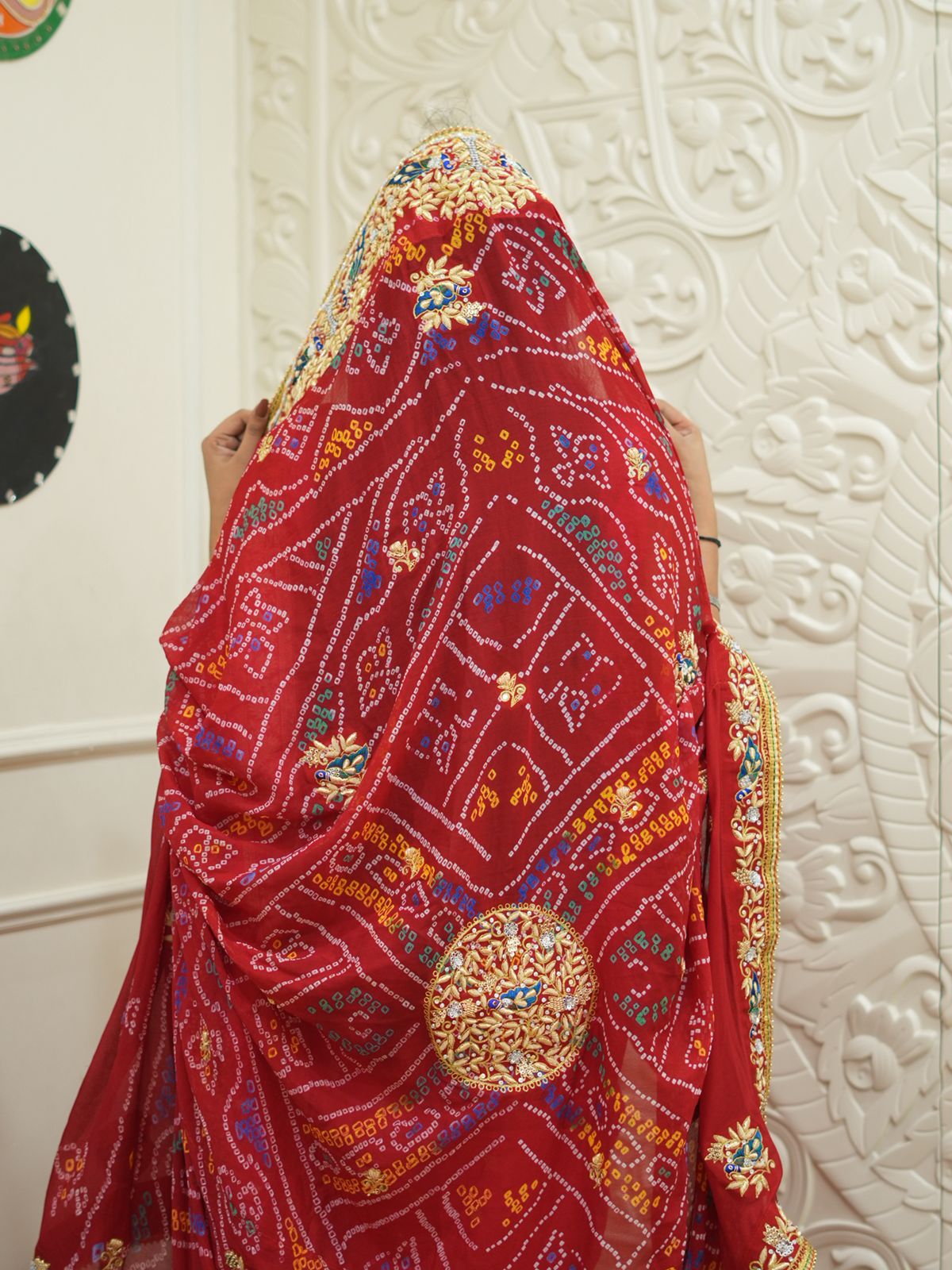 KcPc Special New Pure Ojariya Raidana Zardoji Handwork Kolkata Special Chunri