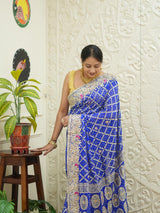 KcPc New Pure Khaddi Georgette Saree with Handcrafted Gota Patti WorkBTU