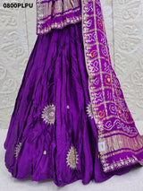KcPc Pure Gaji silk With Gharchola Dupatta And Gota patti Work LehengaBTU