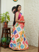 KcPc New Modal Gaji Silk Bandhani Lehenga with Elegant Gotapatti Work Festive WearSFS