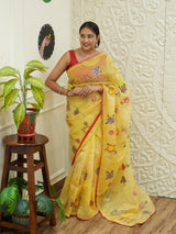 By New Launch Tissue Silk Bollywood Style With Silver Gotapatti Work Saree