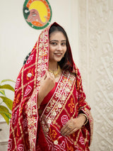 By Bandhani Style Lehanga With Festive Wear