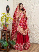 By Bandhani Style Lehanga With Festive Wear