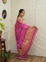 Gaji Silk Saree with Gota Patti work
