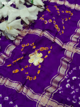 By New Bandhani Style Saree With Traditional Wear