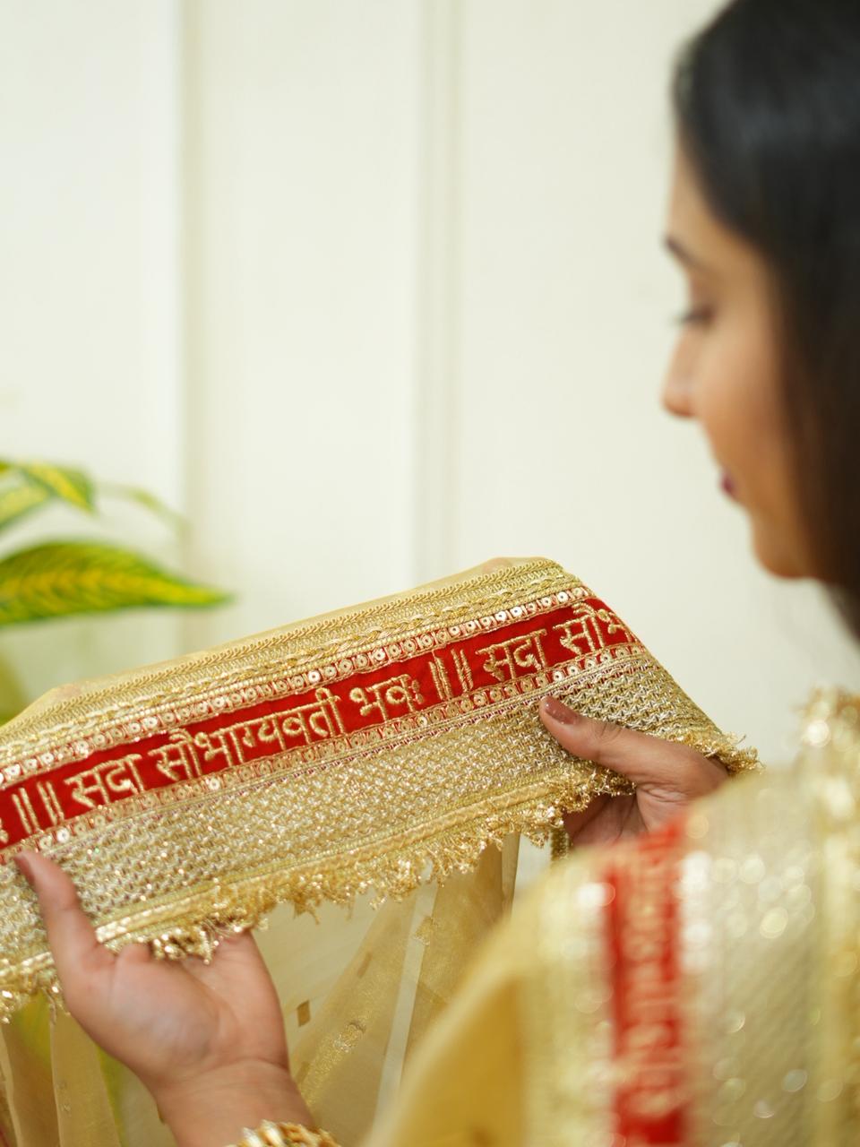 By Designer Saree With Zardosi Work