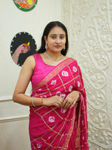 By Banarasi Style Georgette Saree With Exquisite Tari Work