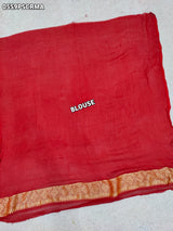 KcPc New Pure khaddi Georgette Upada Neemzari Bandhej Saree