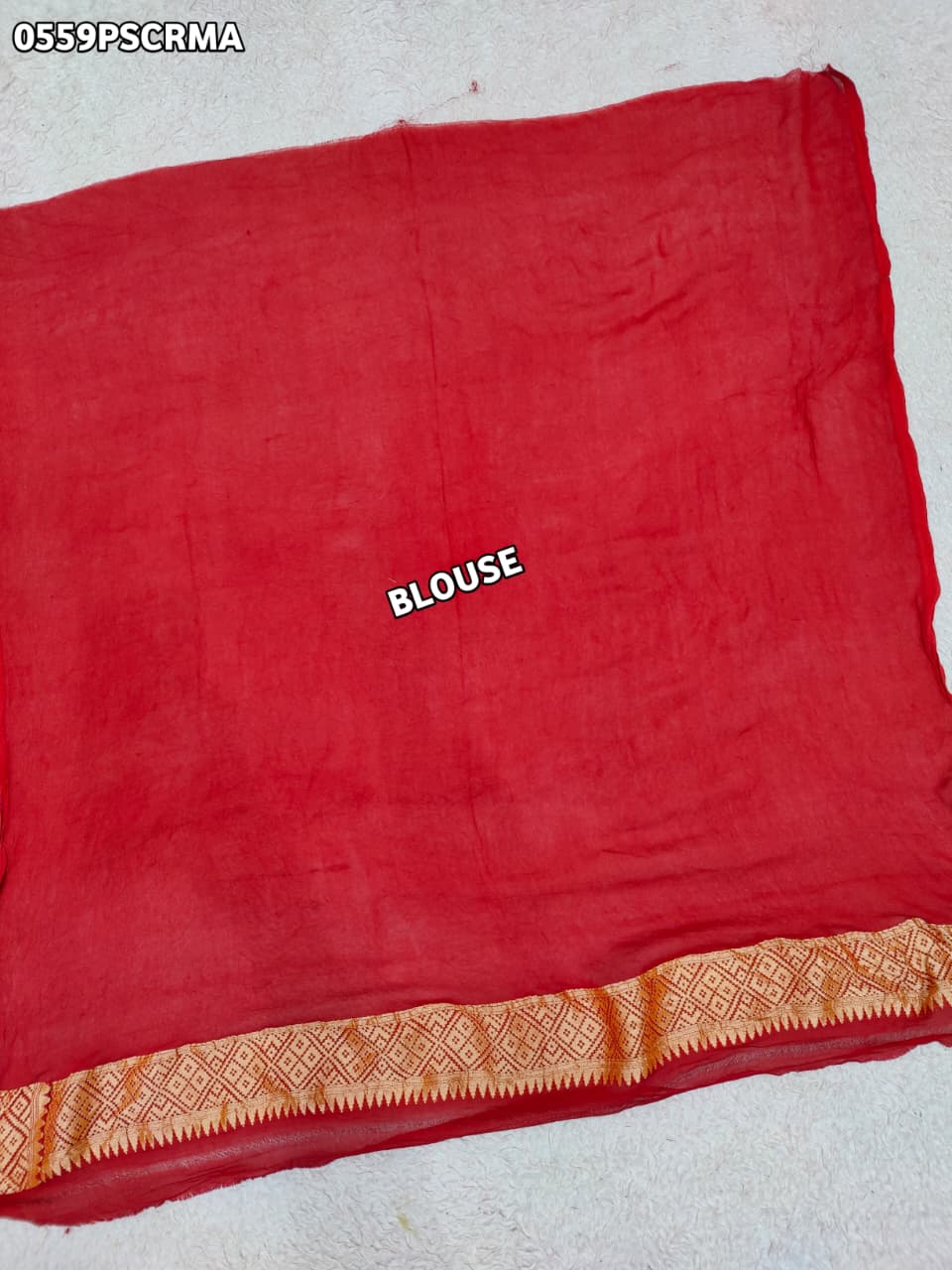 KcPc New Pure khaddi Georgette Upada Neemzari Bandhej Saree