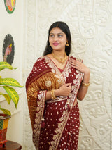 KcPc New Lounch Modal Silk Gotapatti Work Saree With Blouse amt