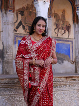 KcPc New Premium Modal Silk Bandhani Saree for Festive OccasionsAMT