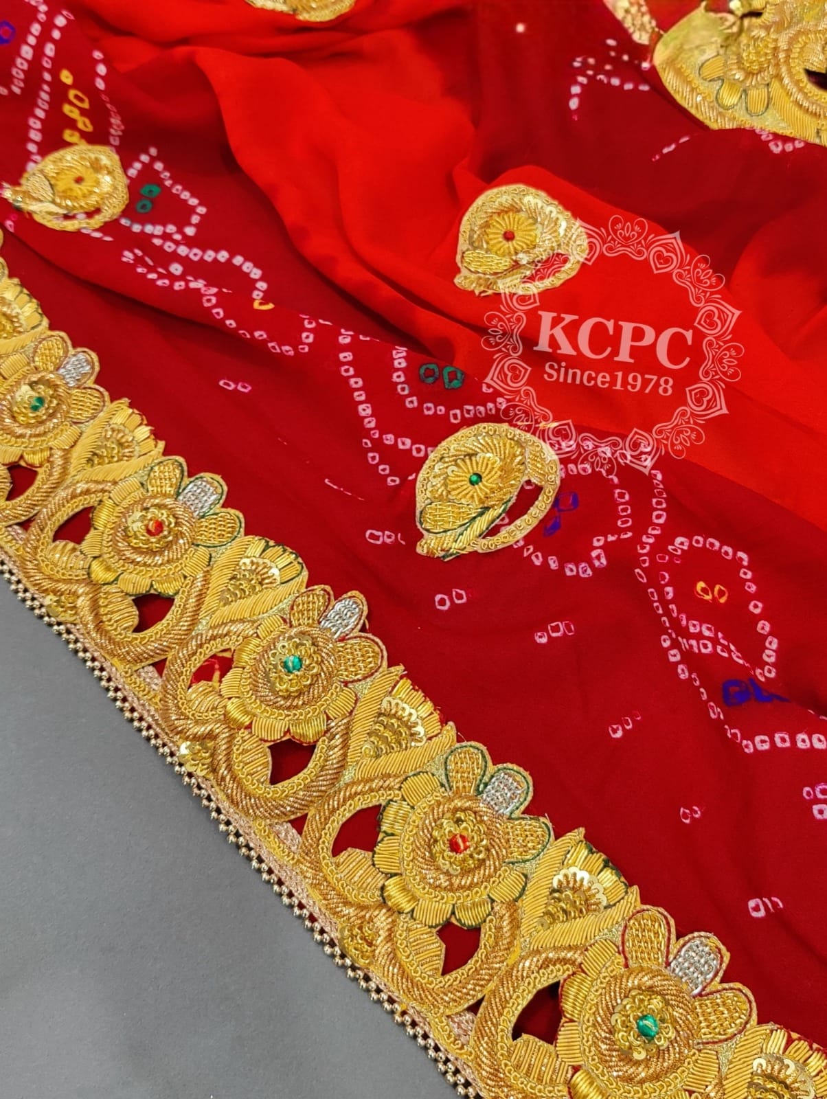 KcPc Marwadi Pomcha Pure Ojariya Bel Buti Heavy Odhna