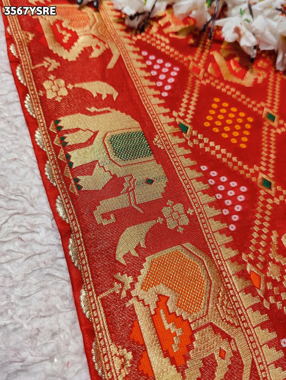 Buy New Elegant Bandhani Saree With Festive Wear KcPc