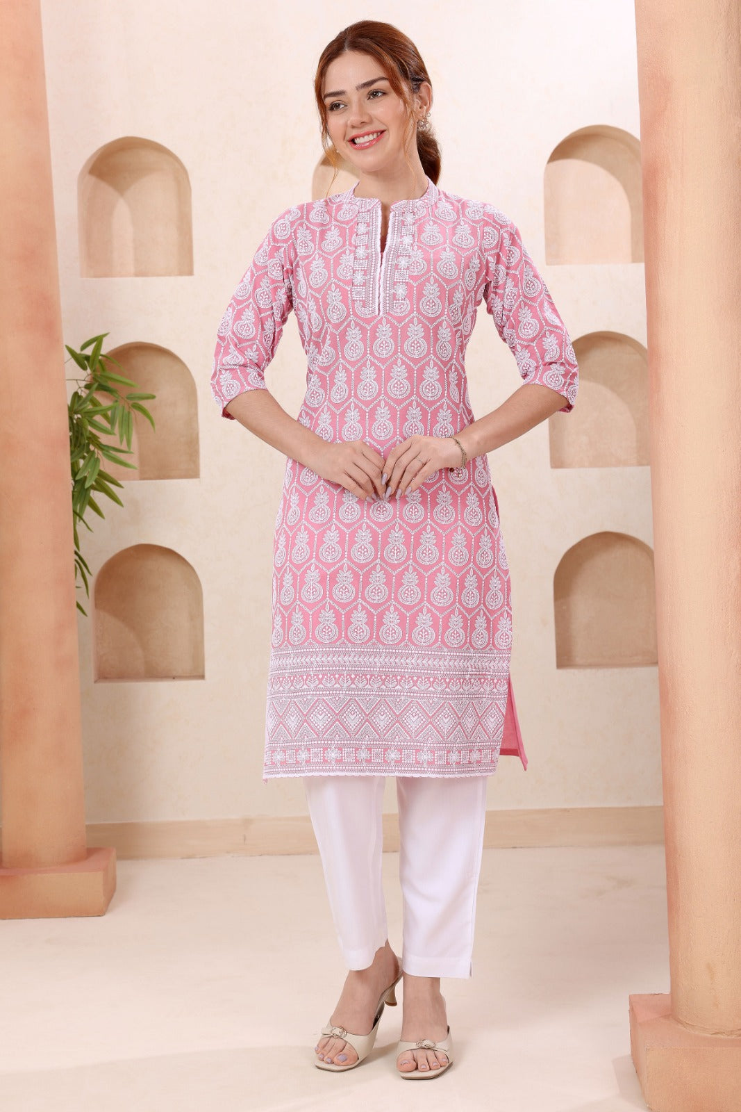 Buy New Elegant Chikankari Party Wear Kurti KcPc