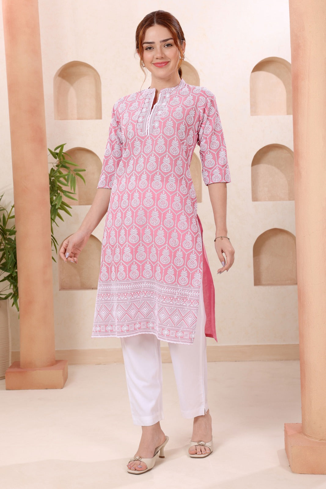 Buy New Elegant Chikankari Party Wear Kurti KcPc