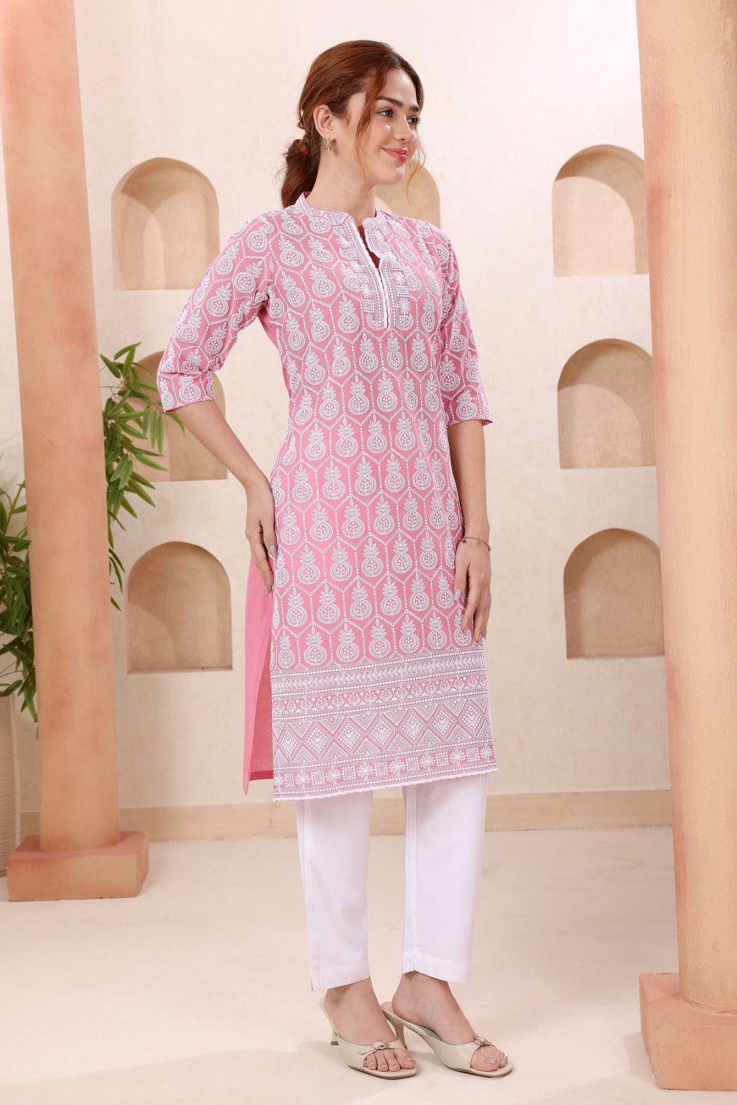 Buy New Elegant Chikankari Party Wear Kurti KcPc