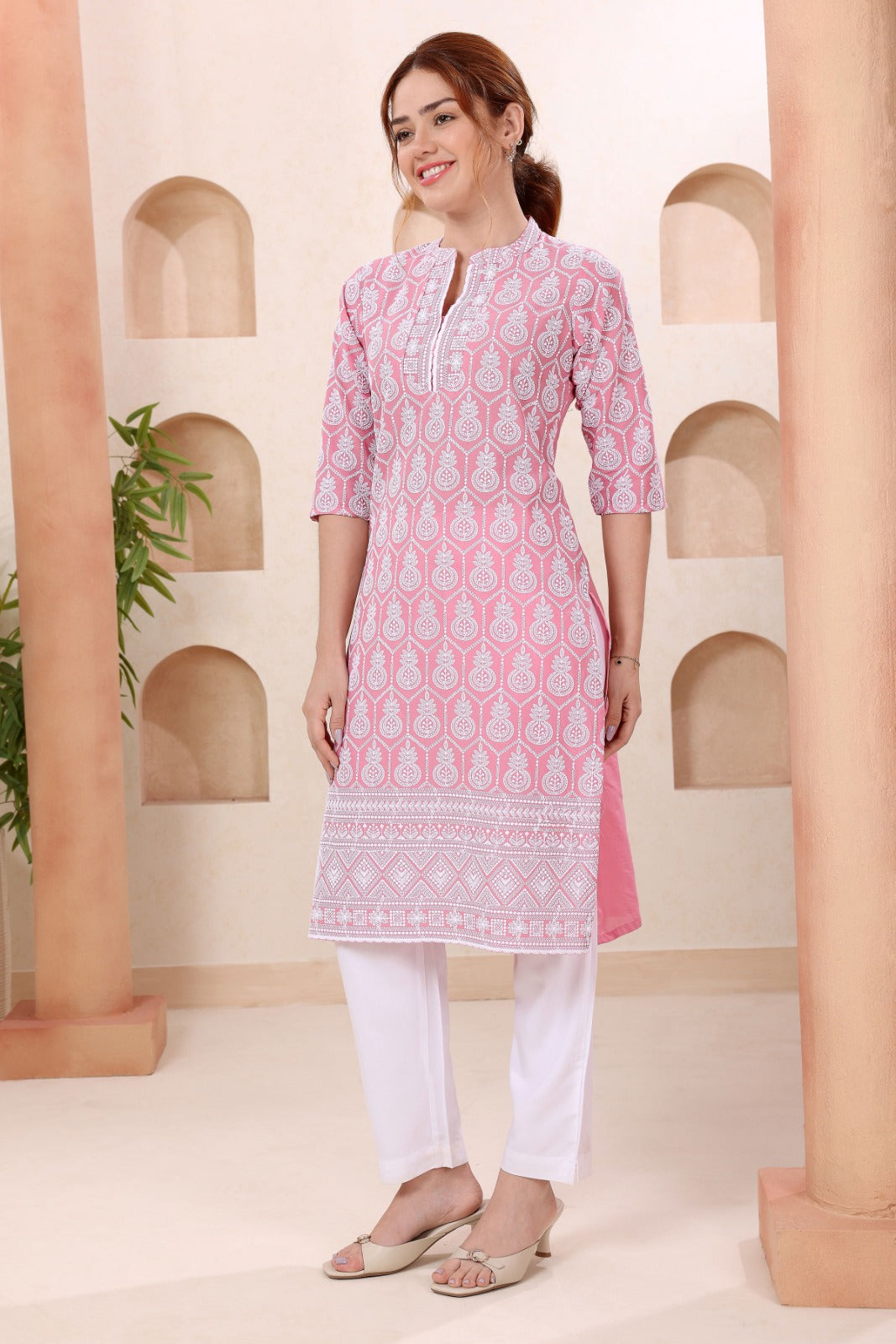Buy New Elegant Chikankari Party Wear Kurti KcPc