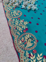 Buy Pure Georgette Bandhani Style Saree KcPc