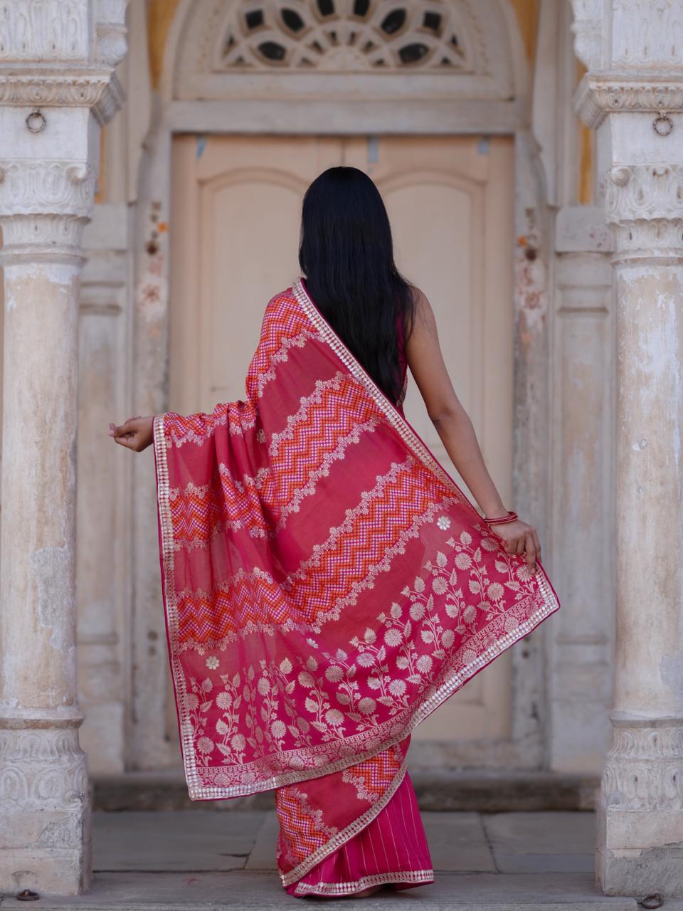 Buy Festive Special Dola Silk Saree Banarasi Design Kcpc Image 5