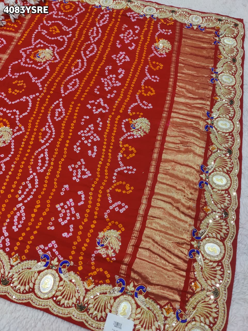 KcPc New Royal Look Gaji Silk Saree with Zardosi Work With Silver CoinsMNL