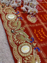 KcPc New Royal Look Gaji Silk Saree with Zardosi Work With Silver CoinsMNL
