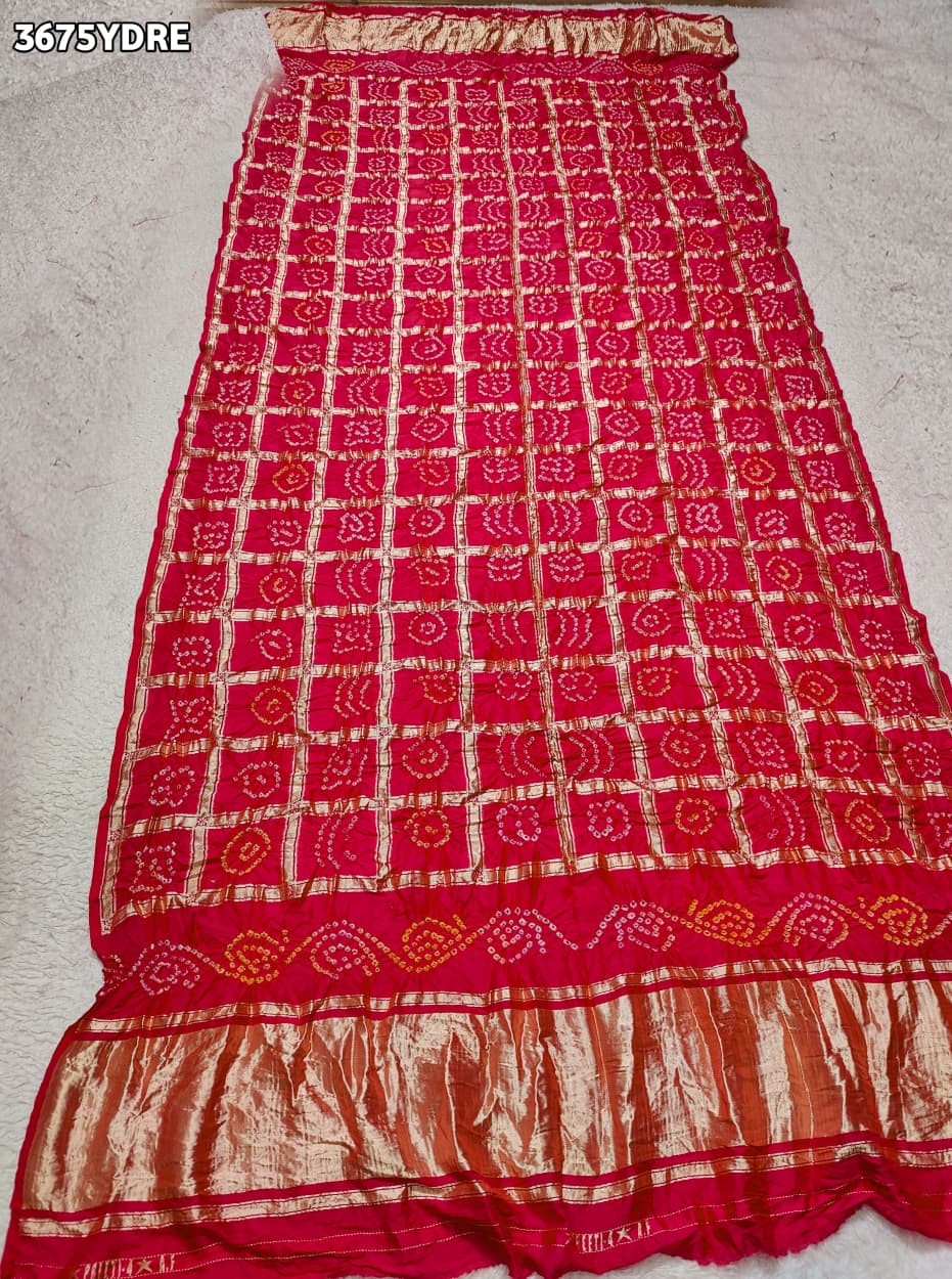 KcPc Traditional Modal Silk Gatchola Dupatta with Rich Jari Weaving MSC