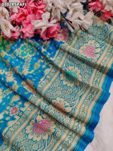 KcPc Pure Meenakari Khaddi Georgette Upada Janglaw Bandhani Neemzari Saree