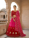 KcPc New HO Silk Leheriya Lehenga with Cutdana Tari WorkVKFH