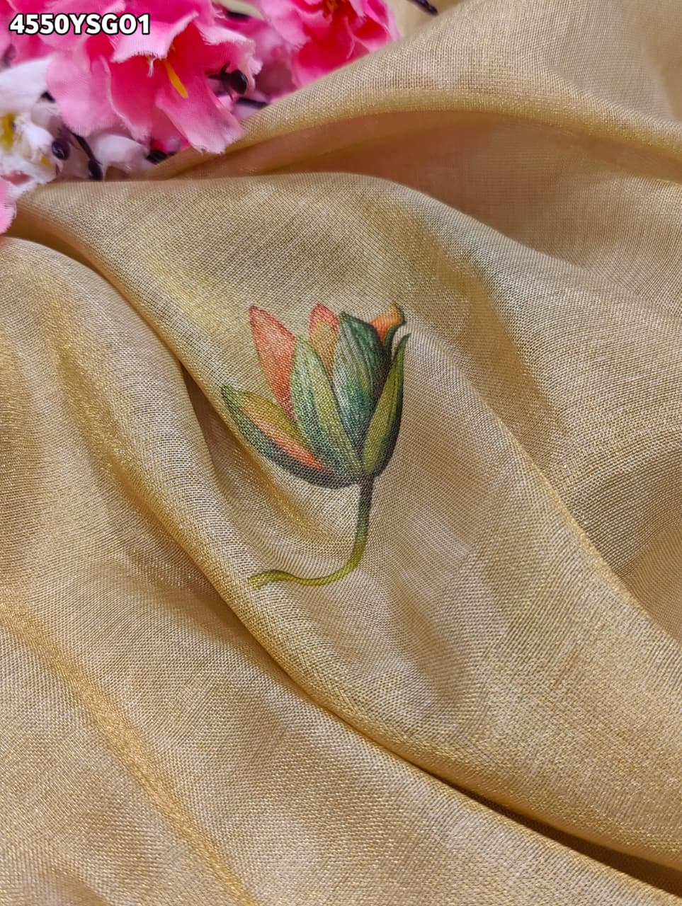 KcPc Elegant Tissue Silk Sarees with Traditional Tari WorkGAN