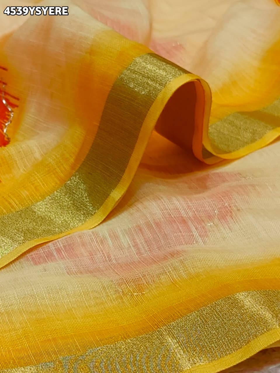 KcPc Premium Cotton Silk Sarees with Elegant Mirror Work GAN