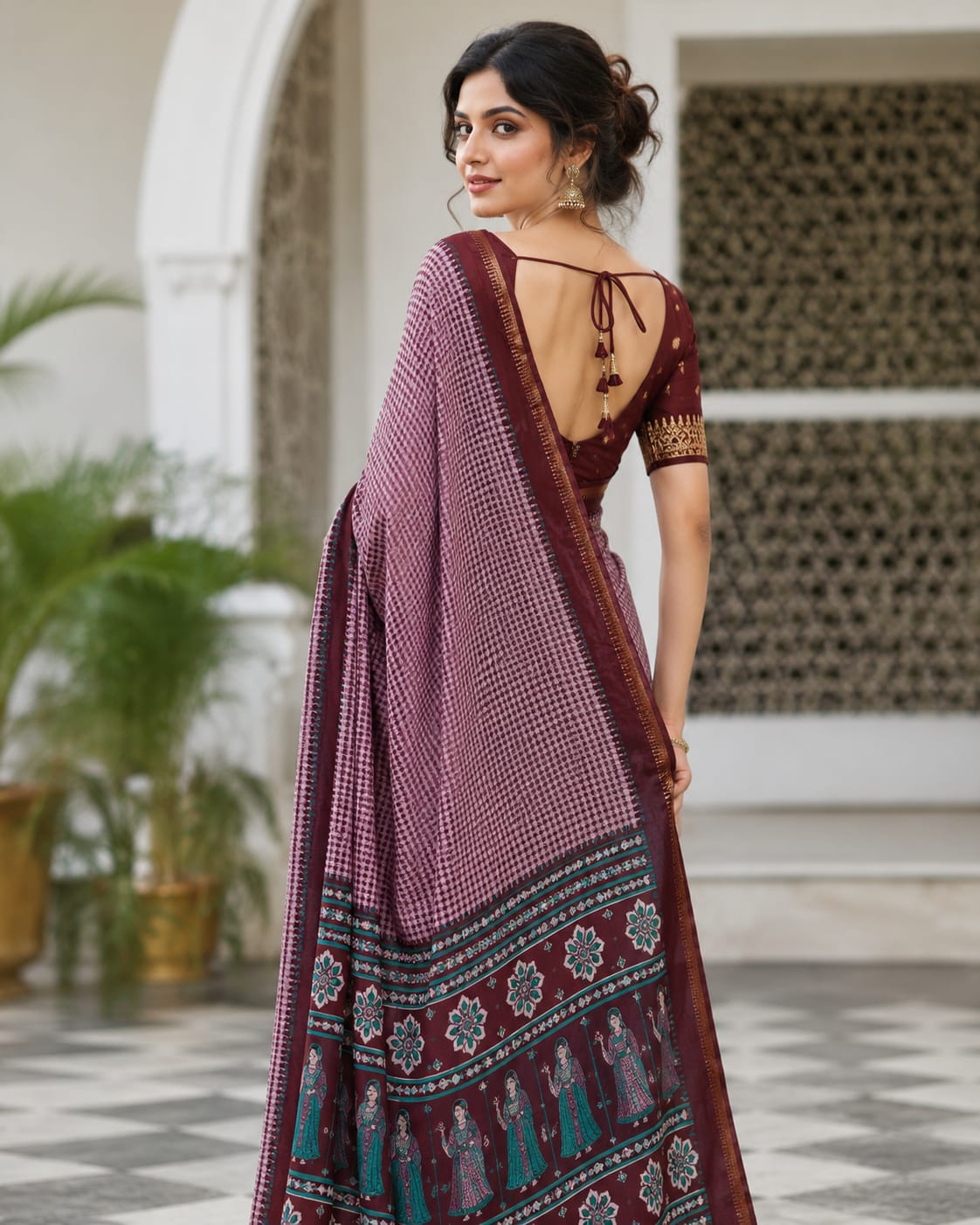 KcPc Royal Printed Georgette Silk Saree for Festive Wear VJT